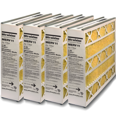 16x25x3 Ultravation ProgressiveMedia MERV 11 Filter 91-007 - 4-pack